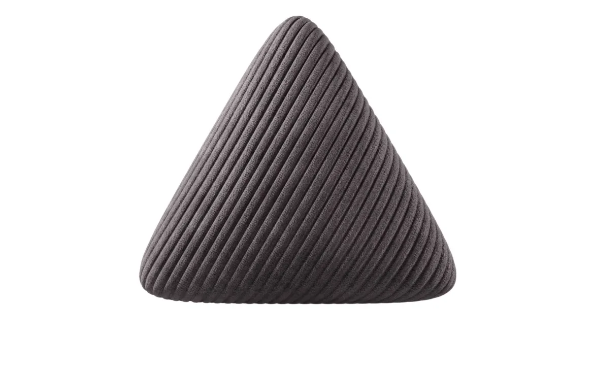 Dreieckiges Zierkissen Nook aus Cord
