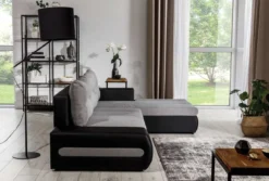 Ecksofa Olario mit Schlaffunktion und Stauraum