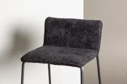 2er Set - Barhocker Bombay mit Bouclé-Sitz