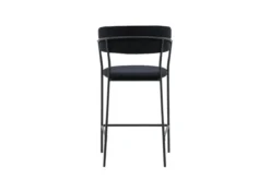 2er Set - Barhocker Louis mit schwarzem Samt