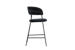 2er Set - Barhocker Louis mit schwarzem Samt