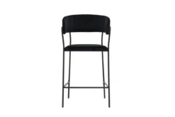 2er Set - Barhocker Louis mit schwarzem Samt