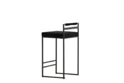 2er Set - Barhocker Ophelia mit schwarzem Samt