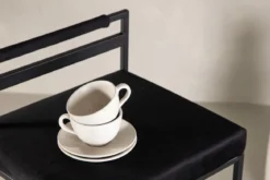 2er Set - Barhocker Ophelia mit schwarzem Samt