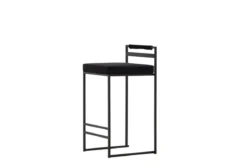 2er Set - Barhocker Ophelia mit schwarzem Samt