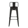 4er Set - Barhocker Tamo - Robust aus Stahl in Schwarz