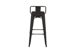 4er Set - Barhocker Tamo - Robust aus Stahl in Schwarz