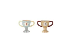 2er Set Eierbecher – Bunt, aus Steingut