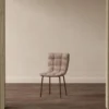 2er Set - Esszimmerstuhl Daria mit Holzoptik-Beinen & gesteppter Lehne