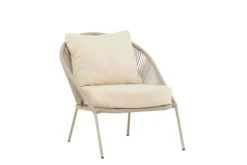 2er Set - Garten Loungesessel Orlina in Beige