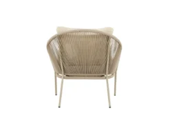 2er Set - Garten Loungesessel Orlina in Beige