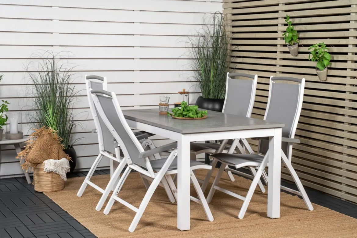 2er Set - Gartenstuhl Alberto aus Textilene/Aluminium