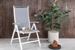 2er Set - Gartenstuhl Alberto aus Textilene/Aluminium