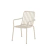 2er Set - Gartenstuhl Amy aus Aluminium in Schwarz, Beige