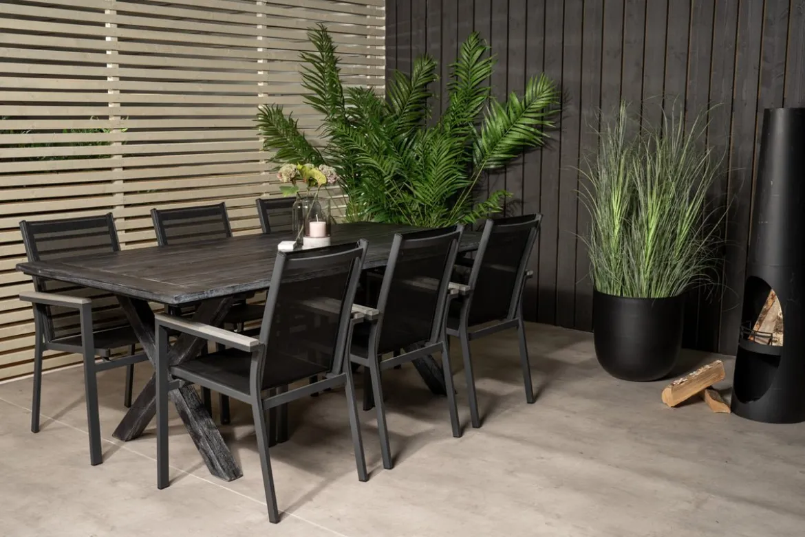 2er Set - Gartenstuhl Andreas aus Textilene/Aluminium