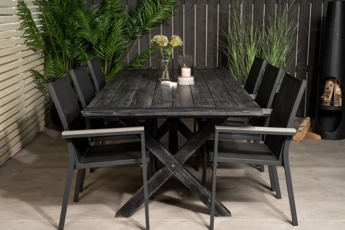 2er Set - Gartenstuhl Andreas aus Textilene/Aluminium