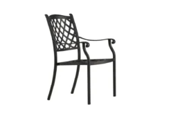 4er Set Gartenstuhl Auri - ein schlichter schwarzer Stuhl aus Aluminium