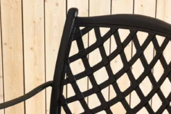 4er Set Gartenstuhl Auri - ein schlichter schwarzer Stuhl aus Aluminium