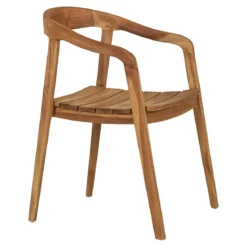2er Set - Gartenstuhl Bali aus Teakholz