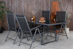 2er Set - Gartenstuhl Bologna aus Textilene/Aluminium