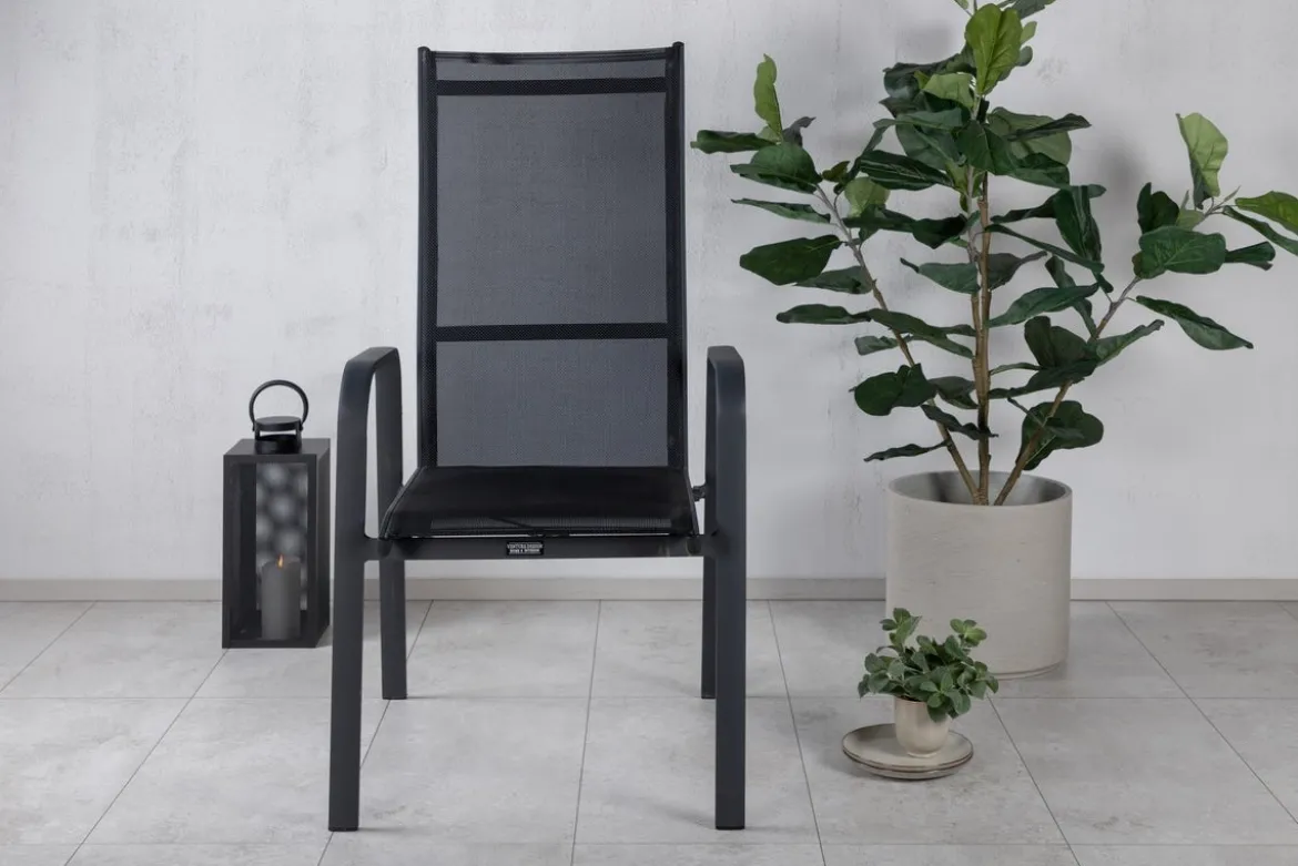 2er Set - Gartenstuhl Bossa aus Textilene/Aluminium