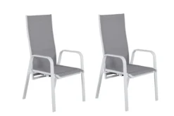 2er Set - Gartenstuhl Bossa aus Textilene/Aluminium