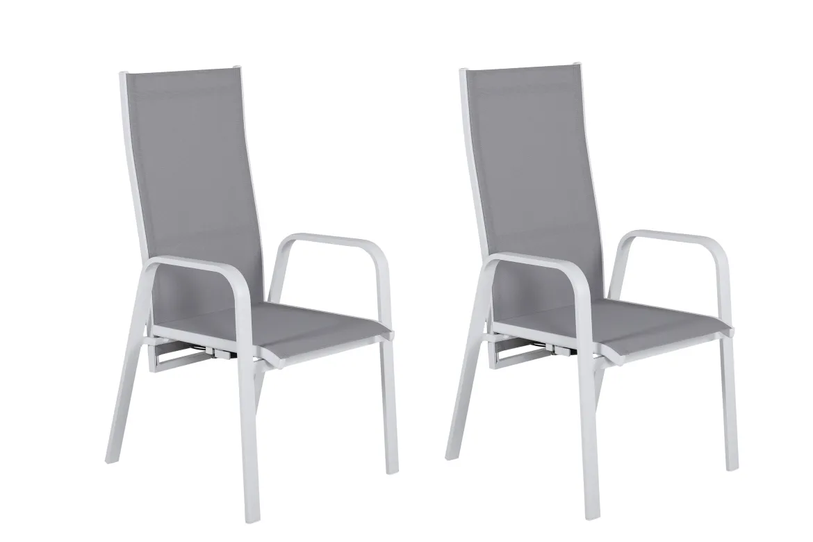 2er Set - Gartenstuhl Bossa aus Textilene/Aluminium