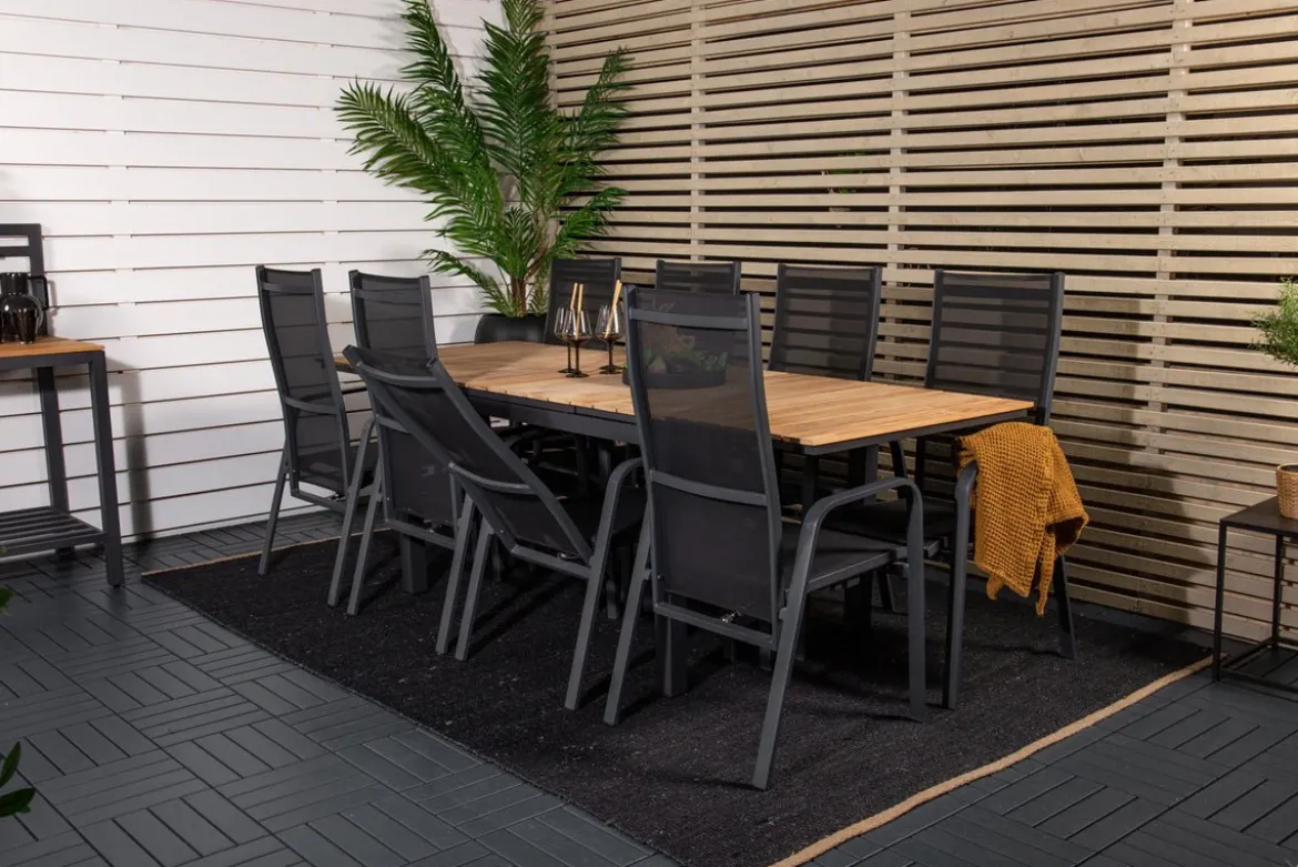 2er Set - Gartenstuhl Bossa aus Textilene/Aluminium