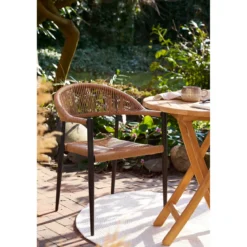 2er Set - Gartenstuhl Canaria aus Aluminium/Rattan