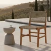 2er Set - Gartenstuhl Capri ohne Armlehne aus Teakholz