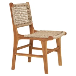 2er Set - Gartenstuhl Capri ohne Armlehne aus Teakholz