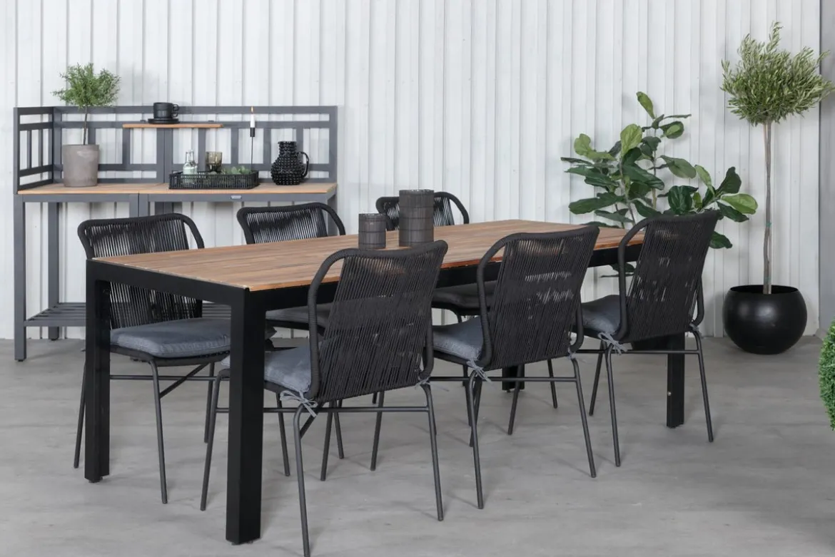 4er Set - Gartenstuhl Elias aus Metall/Polyester