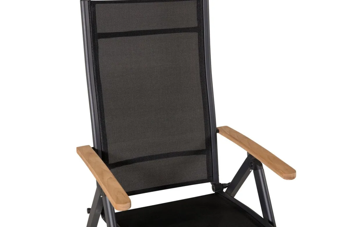 2er Set - Gartenstuhl GranCanaria aus Textilene/Aluminium in Schwarz, Weiß oder Beige