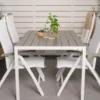 2er Set - Gartenstuhl Kara - Gestell aus Aluminium, verstellbar
