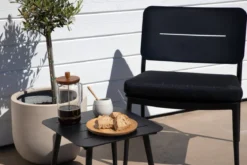 2er Set - Gartenstuhl Laura aus Stahl inklusive Kissen