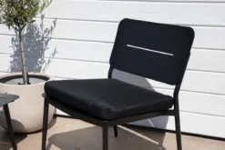 2er Set - Gartenstuhl Laura aus Stahl inklusive Kissen
