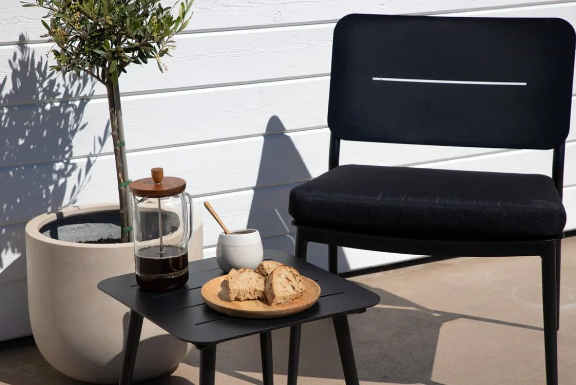 2er Set - Gartenstuhl Laura aus Stahl inklusive Kissen