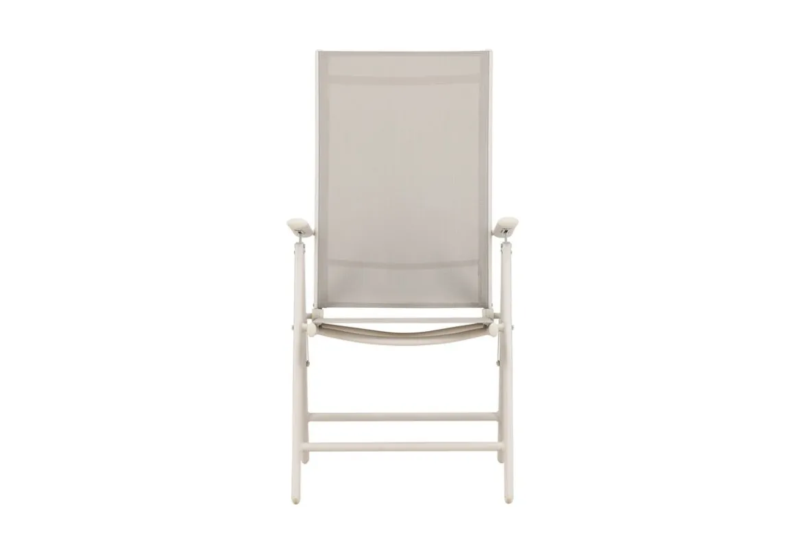 2er - Set Gartenstuhl Luma - ein klappbarer Stuhl in schlichtem Beige