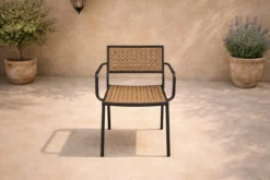 4er Set - Gartenstuhl Marave aus Rattan inkl. Kissen