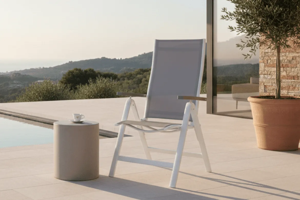 2er Set - Gartenstuhl Montenegro aus Textilene/Aluminium