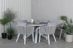 2er Set - Gartenstuhl Myria aus Metall/Polyester
