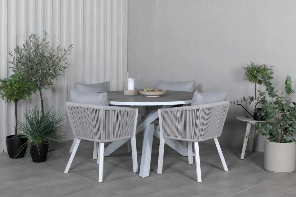 2er Set - Gartenstuhl Myria aus Metall/Polyester