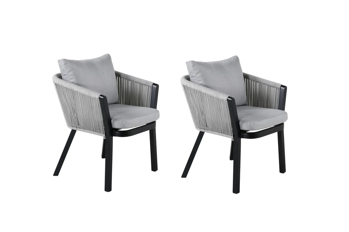 2er Set - Gartenstuhl Myria aus Metall/Polyester