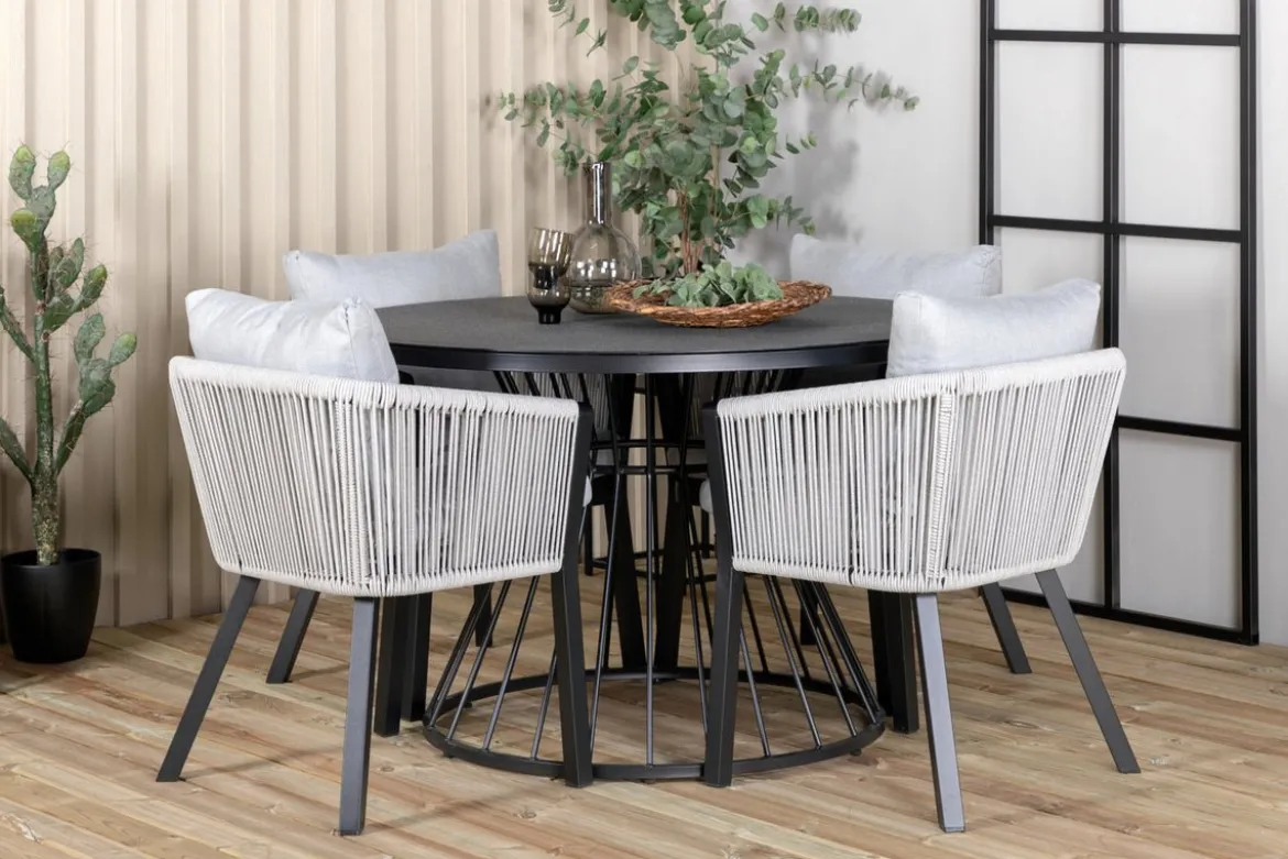 2er Set - Gartenstuhl Myria aus Metall/Polyester