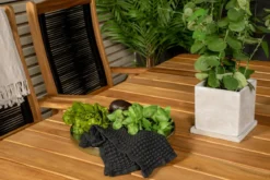 2er-Set Gartenstuhl Noa - Kombination aus Akazienholz und schwarzem Seil