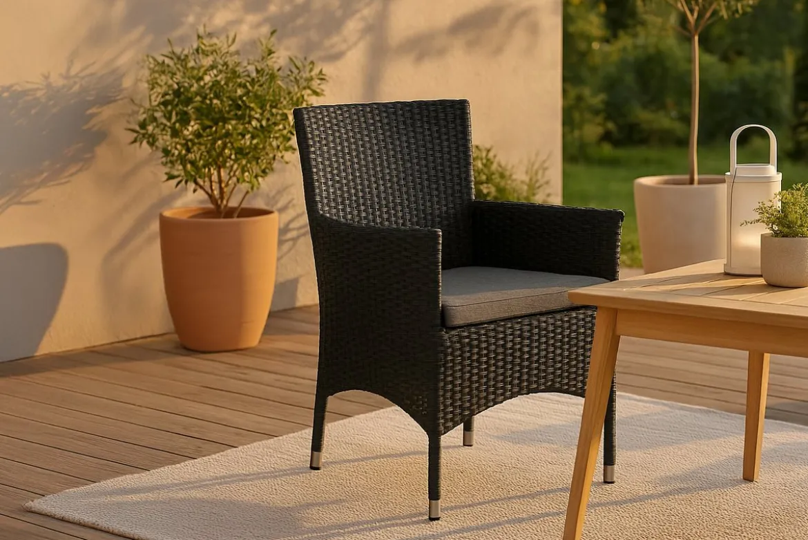 2er Set - Gartenstuhl Oasis aus Rattan