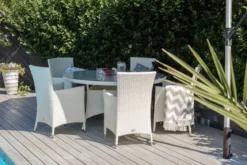 2er Set - Gartenstuhl Oasis aus Rattan