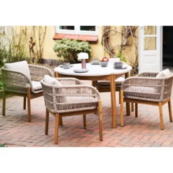 2er Set - Gartenstuhl Sorrento aus Akazienholz