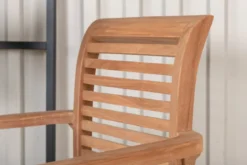 2er Set Gartenstuhl Tansania - aus massivem, poliertem Teakholz