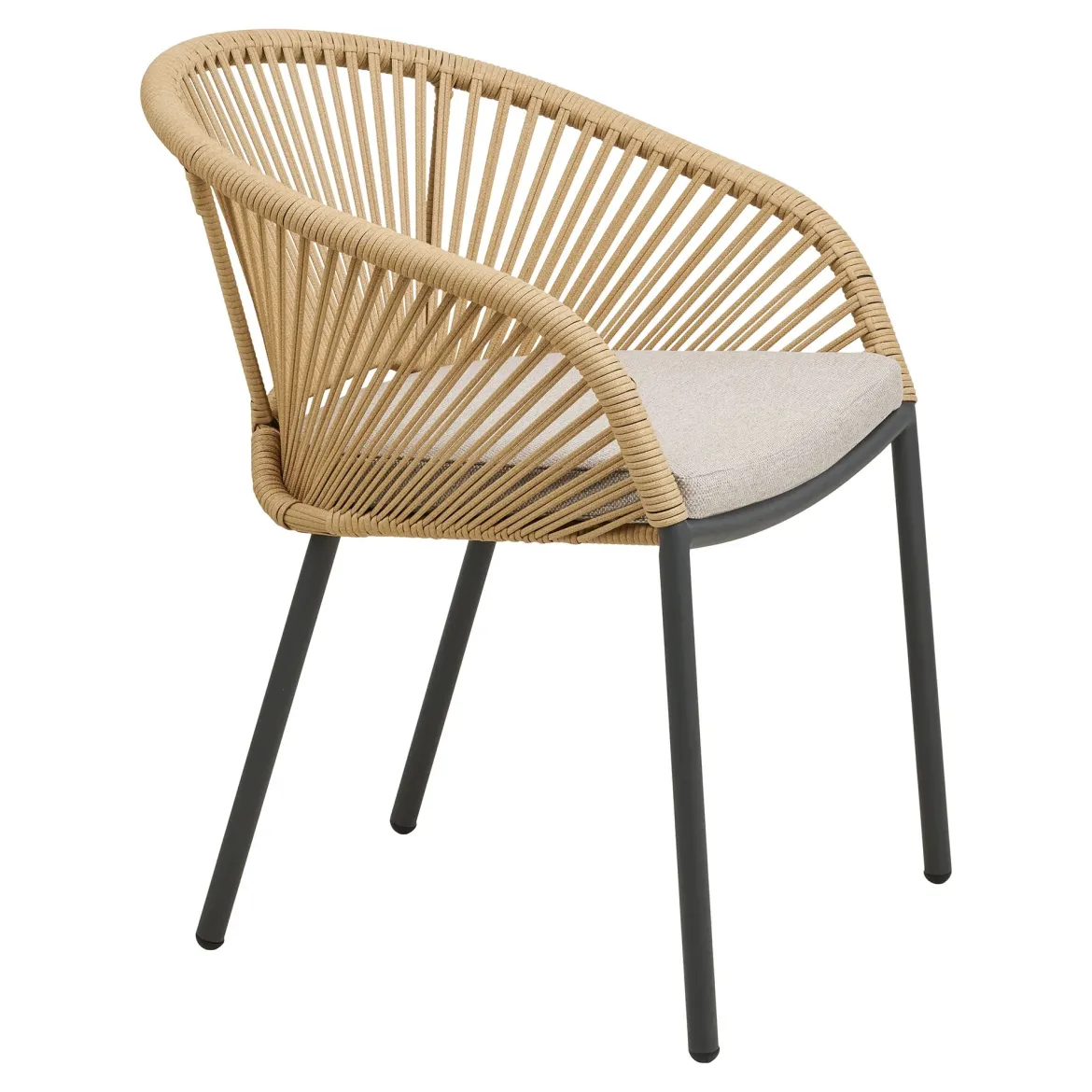 2er Set - Gartenstuhl Veleno in Beige oder Grün